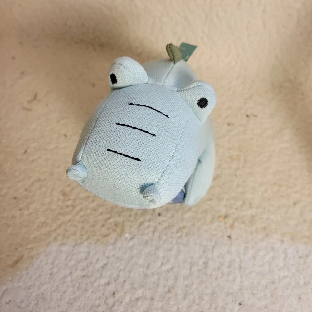 Pillowfort Alligator Tooth Fairy Pillow Kids Blue NEW Milestone Keepsake Plush